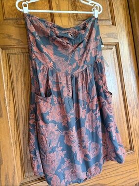 O'Neill Navy Blue and Rust Floral Mini Dress Junior’s size 9 NWT